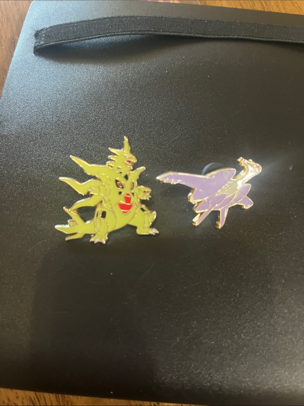 Pokémon Tyranitar and Lugia Enamel Pin Set - Green & Purple